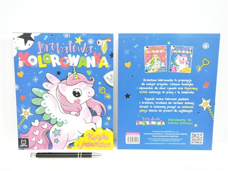 KSIĄŻ. BROKOTOWA KOLOROWANKA, kucyki i jedno.