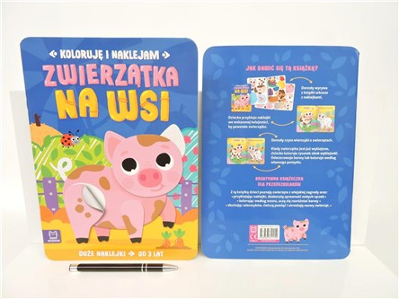 KSIĄŻ. Koloruję i naklejam. Zwierzątka na wsi