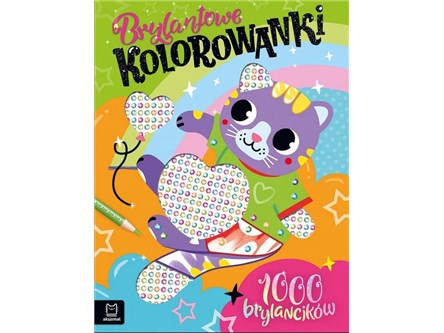 KSIĄŻ. Brylantowe kolorowanki z kotkiem