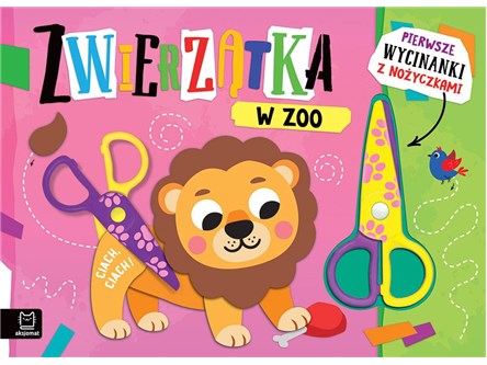 KSIĄŻ. Pierwsze wycinanki z nożyczkami zwie. w zoo