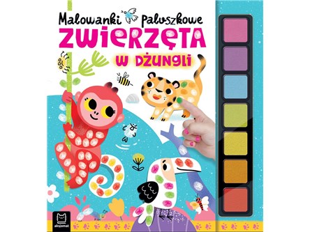 KSIĄŻ. Malow. Paluszk. Zwierz. w Dżungli