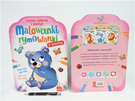 KSIĄŻ. Malowanki rymowanki z misiem. Czytam sylab