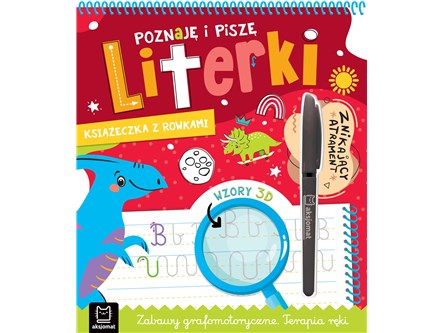 KSIĄŻ. Poznaję i piszę literki Książeczka z rowkam