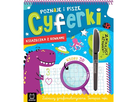 KSIĄŻ. Poznaję i piszę cyferki Książeczka z rowkam