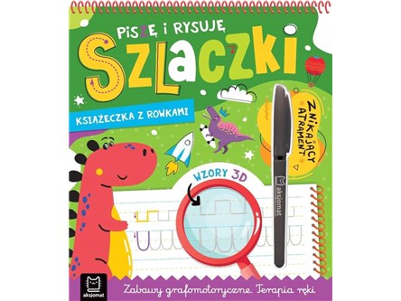 KSIĄŻ. Piszę i rysuję szlaczki Książeczka z rowkam