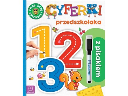 KSIĄŻ. 1,2,3. Cyferki przedszkolaka z pisakiem.