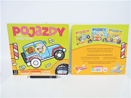 KSIĄŻ. POJAZDY W PODRÓŻY - kolorowanka