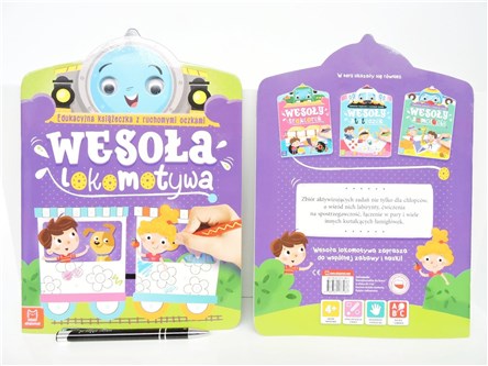 KSIĄŻ. RUCHOME OCZY-Edu.  książeczka, 4+