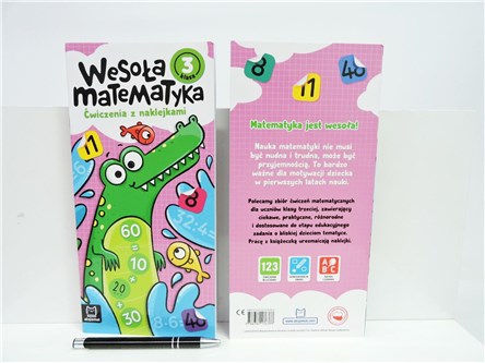KSIĄŻ. Wesoła matematyka - ćwiczenia z naklej. 3