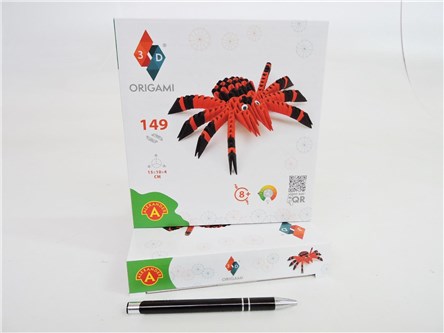 Origami 3D – Pająk, 149 el, zest. kreatywny, 8+