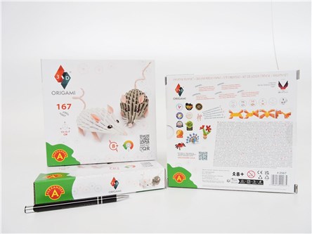 Origami 3D – Myszki, 168 el, zest. kreatywny,