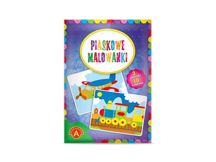 PIASKOWE MALOWANKI POCIĄG, SAMOLOT