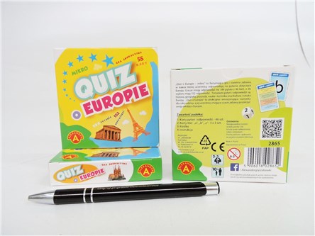 GRA QUIZ O EUROPIE, kieszonkowa, edu.