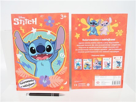 KSIĄŻ. DISNEY STITCH. Kolorowanka z naklejkami