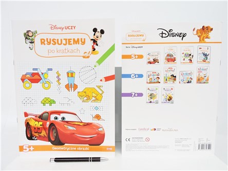 KSIĄŻ. Disney uczy . Rysujemy po kratkach