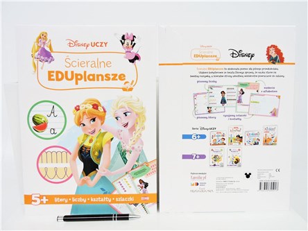 KSIĄŻ. Disney uczy Scieralne EDUplansze