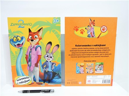 KSIĄŻ. DISNEY ZWIERZOGRÓD 2. Kolorowanka z naklej.