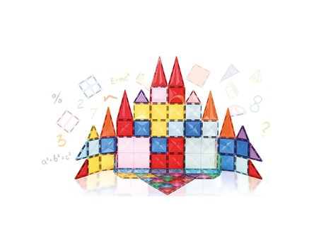 *KLOCKI MAGNETYCZNE 112 el., edu., 3D,      kart.