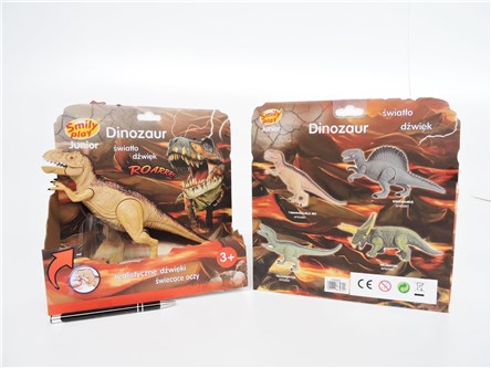 *SMILY DINOZAUR, t-rex, św/dźw., 25 cm, 3+