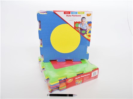 *MATA piankowa PUZZLE,18 el. kształty, 30x30cm,