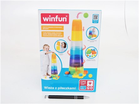 *SMILY WIEŻA 65 cm. z piłeczkami 6 el.  12m +