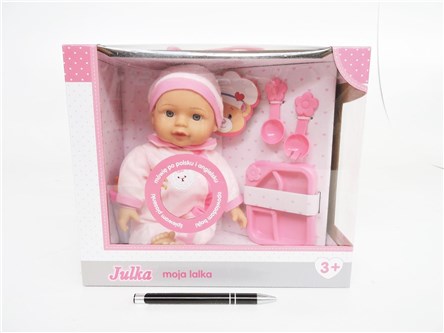 *SMILY LALKA BOBAS, 35 cm, mówi, śpiewa, kart