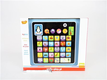 *SMILY PLAY tablet malucha, quizy,  PL / ENG, kart