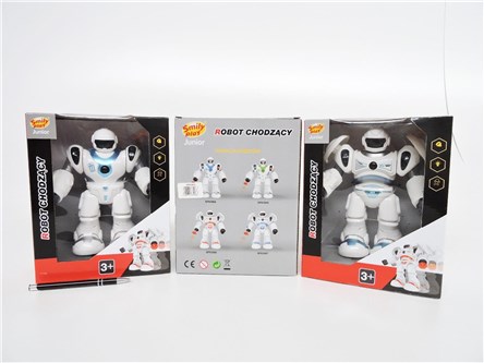 *AST.SMILY ROBOT chodzący św. dźw. BIAŁO-NIEBIESKI