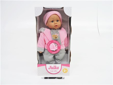 SMILY LALKA JULKA, 38 cm, uczy, śpiewa,     kart