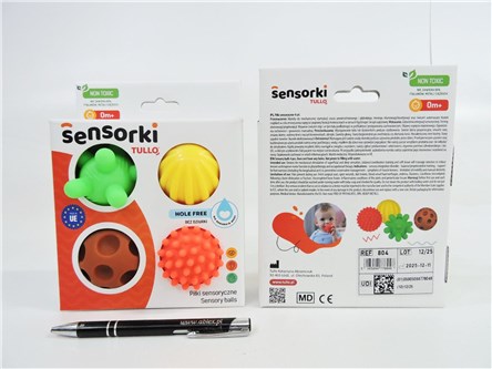 SENSORKI TULLO, Piłki sensoryczne 4 szt.