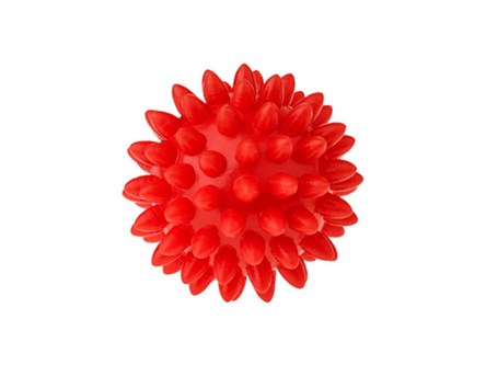 FIZJO Spiky Massage piłka rehabilitacyjna, czer.