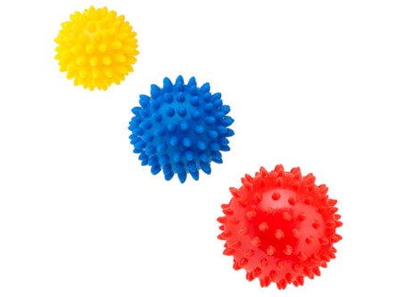 FIZJO Spiky Massage piłki rehabilitacyjne, 3 szt.