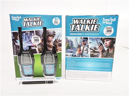 WALKIE TALKIE POLICJA, 25x17,5 cm,       kart.