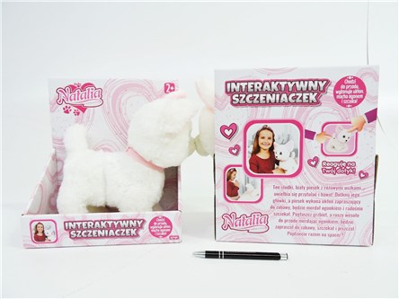 Piesek chodzący Natalia  biały