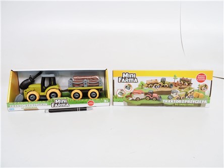 FARMA TRAKTOR, 25cm, do skręc., przycz drewno kart