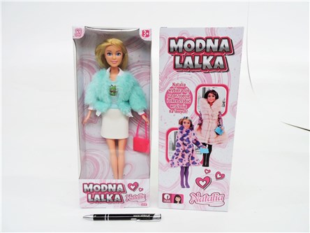 LALKA NATALIA, 29 cm, z futrem