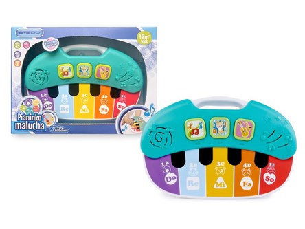 PIANINKO MALUCHA E-EDU kart. 3 tryby zabawy