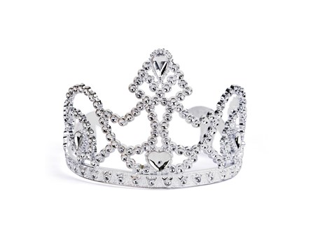 TIARA KSIĘŻNICZKI, srebrna, 10x11x8,5 cm