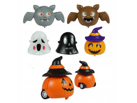 AST. Halloweenowe jeżdżące figurki, fol,  displ