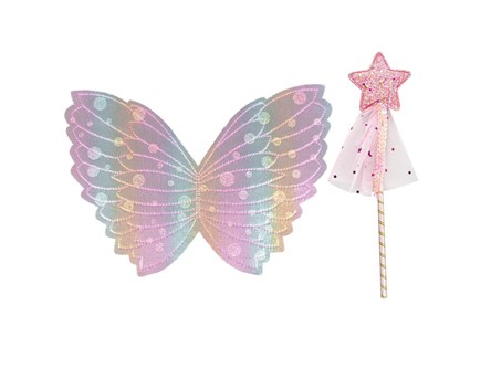 SKRZYDEŁKA JEDNOROŻCA, z różdzką, 35x20 cm