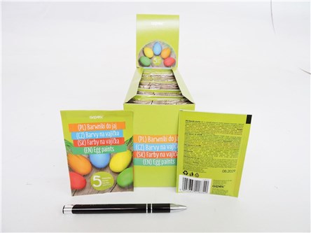 BARWNIKI  x 50 do jajek,  5g -5 kol.