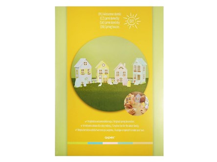 DOMKI wiosenne DIY 4 szt., papierowe