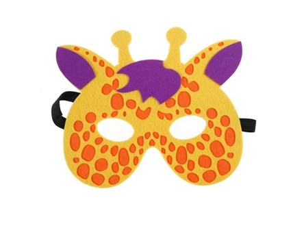 FILCOWA MASKA, zwierzątka - żyrafa