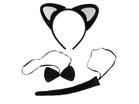 KOMPLET ZWIERZĄTKA, z ogonkiem - kot