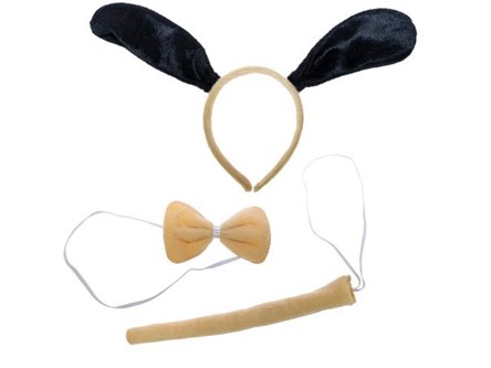 KOMPLET ZWIERZĄTKA, z ogonkiem - pies