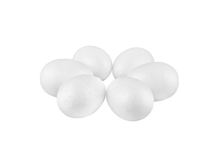 JAJKA styropianowe 6 szt., 7 cm,     fol.