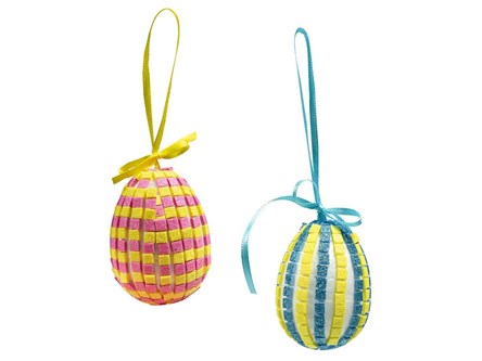 KOLOROWE PISANKI, 3 szt., zest., DIY