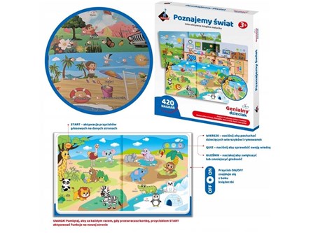 GENIALNY DZIECIAK Poznajemy świat inte. książeczka