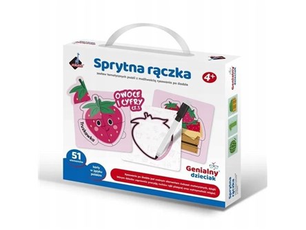SPRYTNA RĄCZKA OWOCE I WARZYWA 51 el. z pisakiem