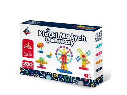 *KLOCKI MAŁYCH GENIUSZY snieżynki 280 el.